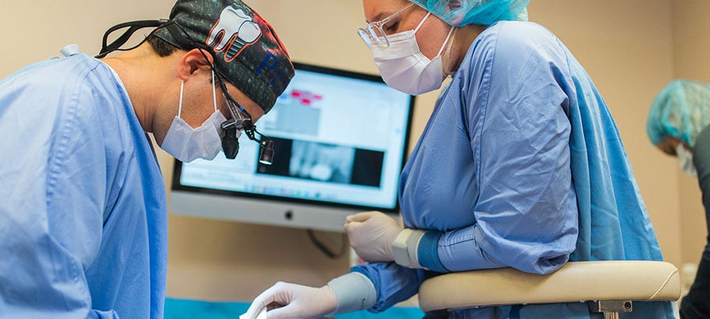 Tampa Periodontics doctors performing surgery